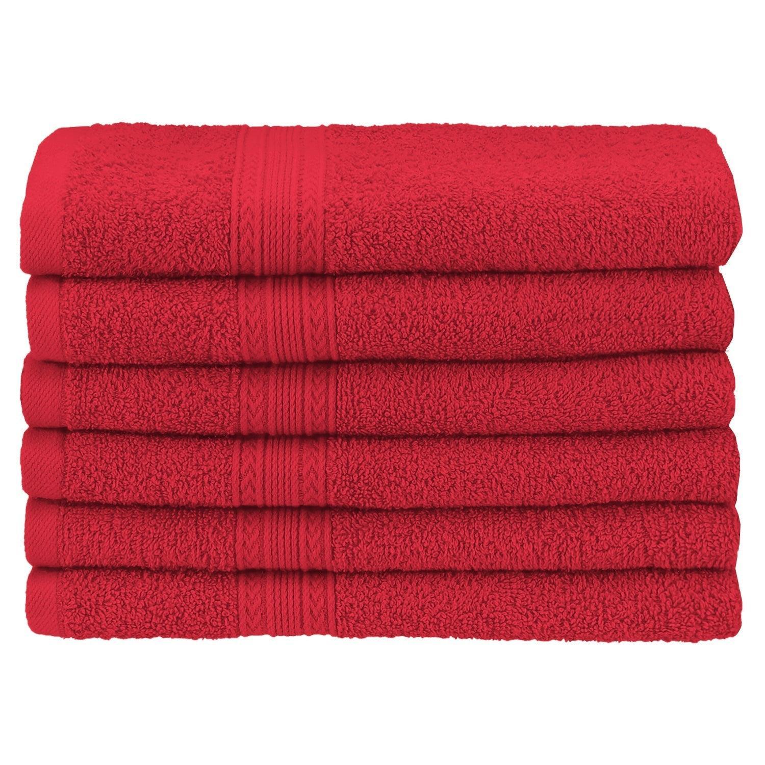 Eco-Friendly 100% Cotton Ring-Spun 6-Piece Hand Towel Set FredCo