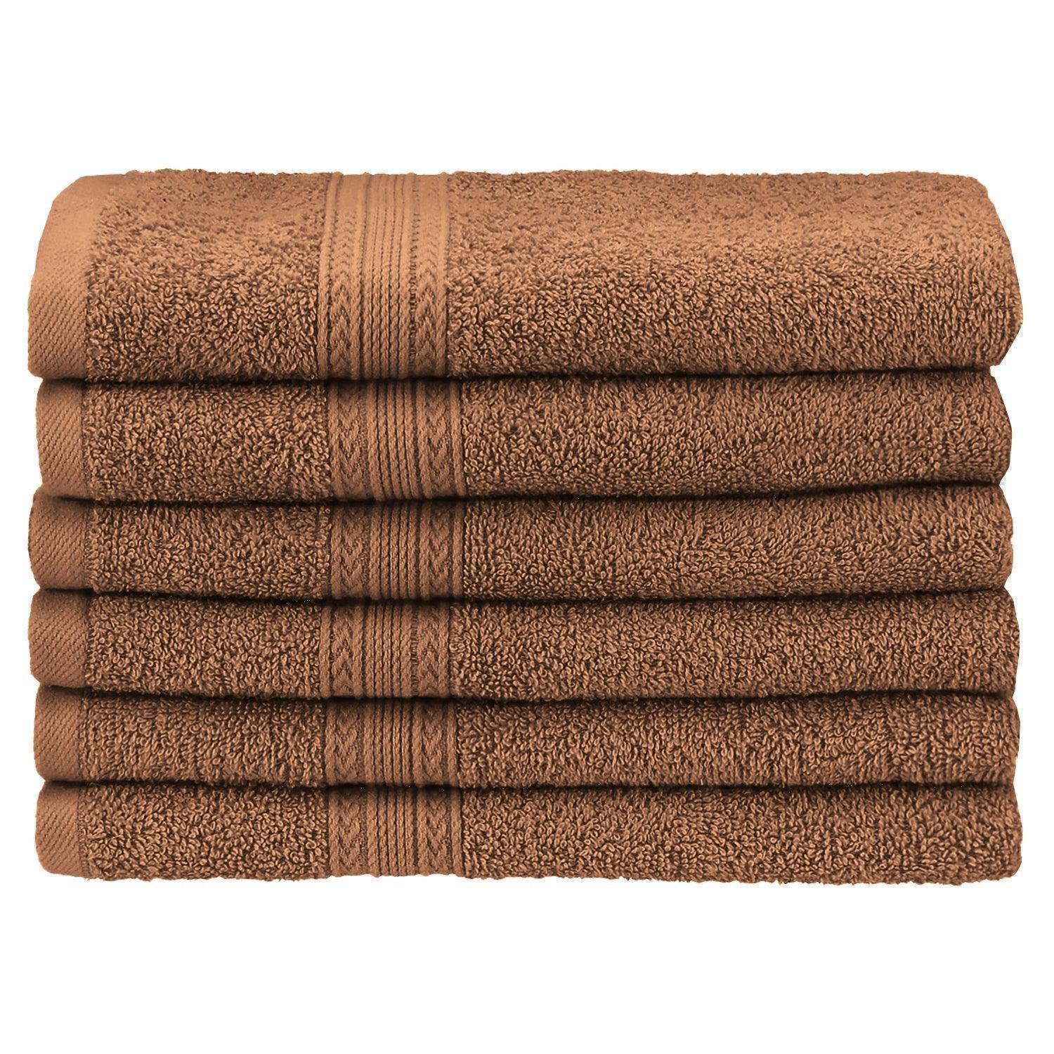 Eco-Friendly 100% Cotton Ring-Spun 6-Piece Hand Towel Set FredCo