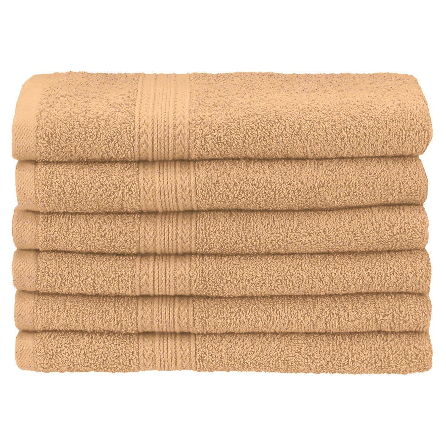Eco-Friendly 100% Cotton Ring-Spun 6-Piece Hand Towel Set FredCo