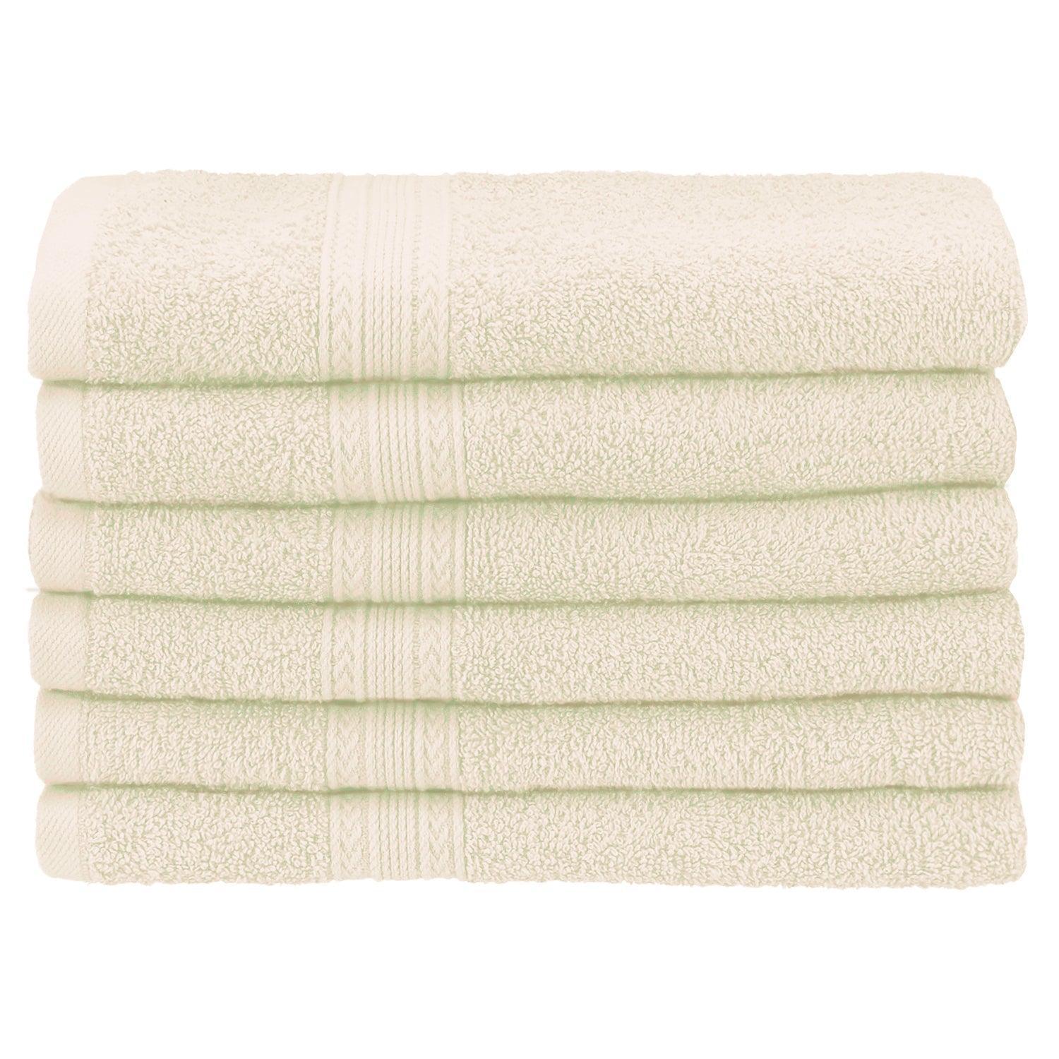 Eco-Friendly 100% Cotton Ring-Spun 6-Piece Hand Towel Set FredCo