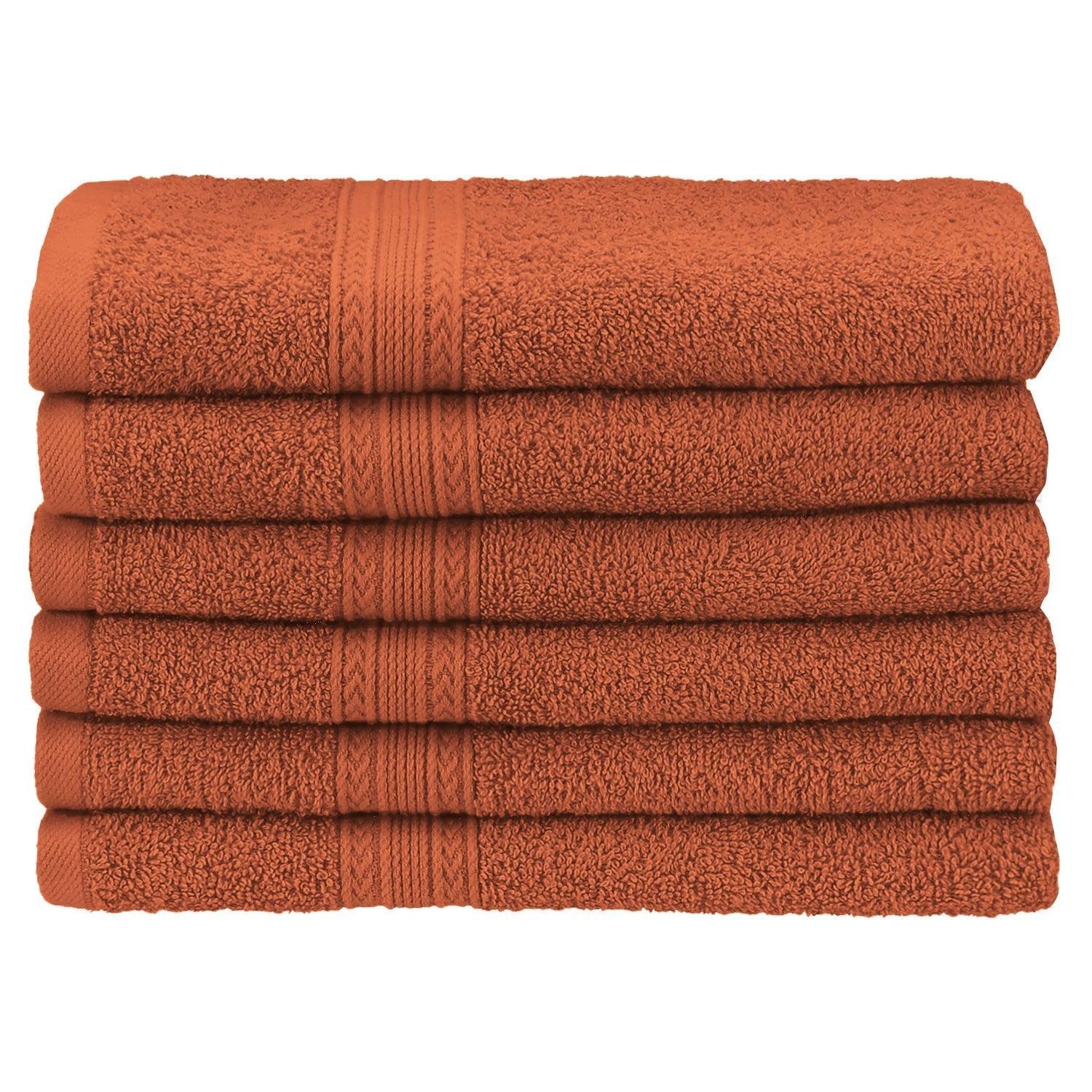 Eco-Friendly 100% Cotton Ring-Spun 6-Piece Hand Towel Set FredCo