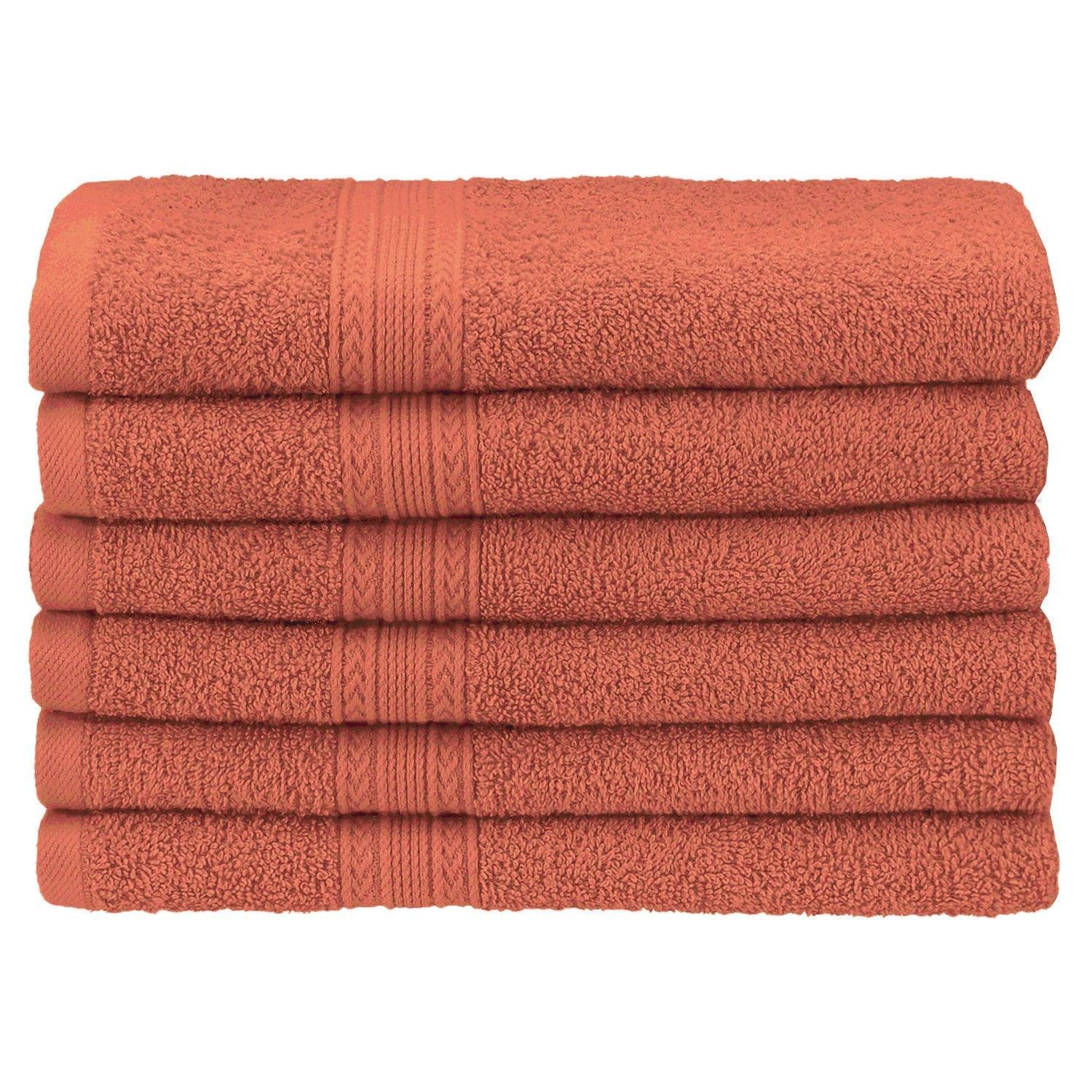 Eco-Friendly 100% Cotton Ring-Spun 6-Piece Hand Towel Set FredCo