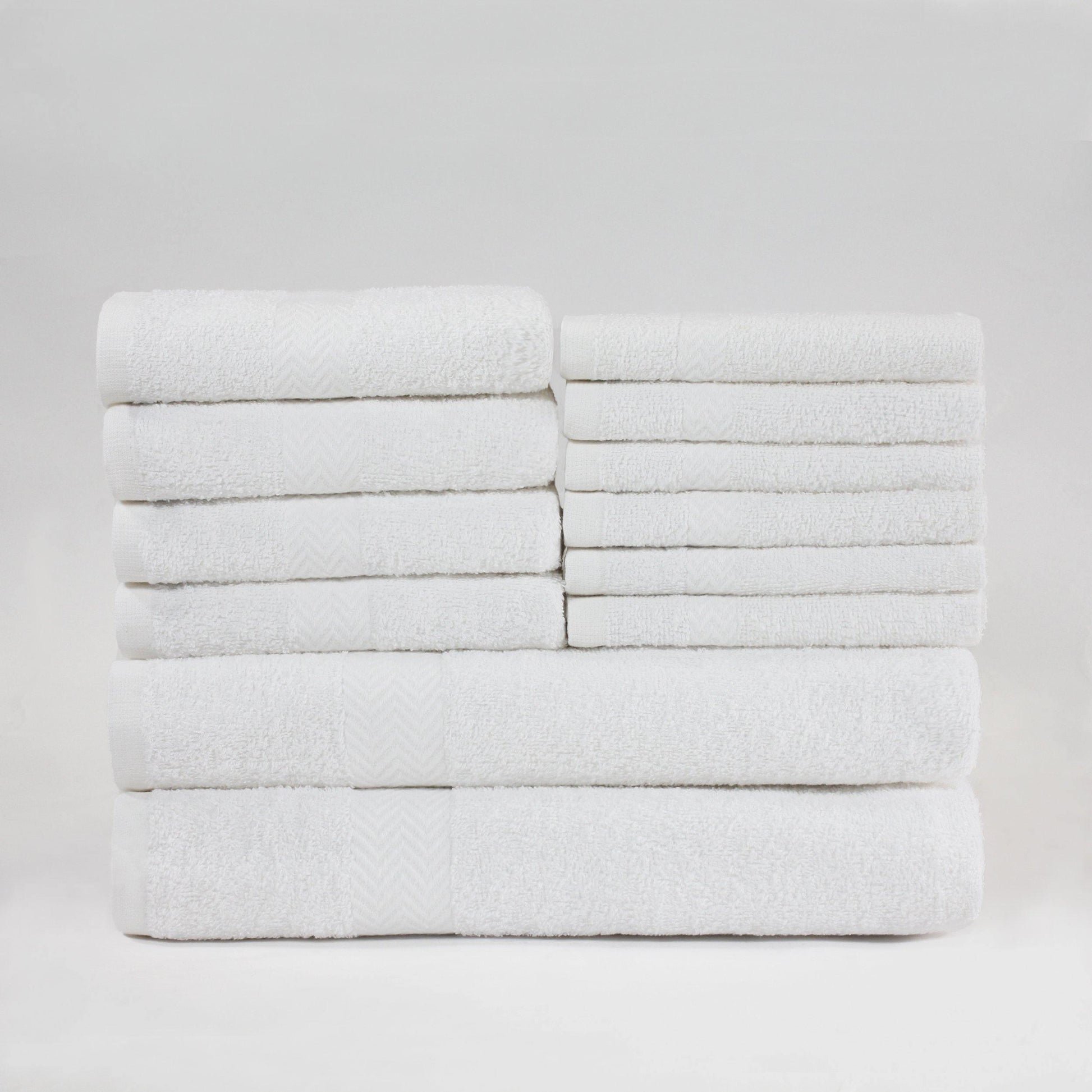 Eco-Friendly Cotton 12-Piece Towel Set, by Superior FredCo