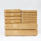 Eco-Friendly Cotton 12-Piece Towel Set, by Superior FredCo