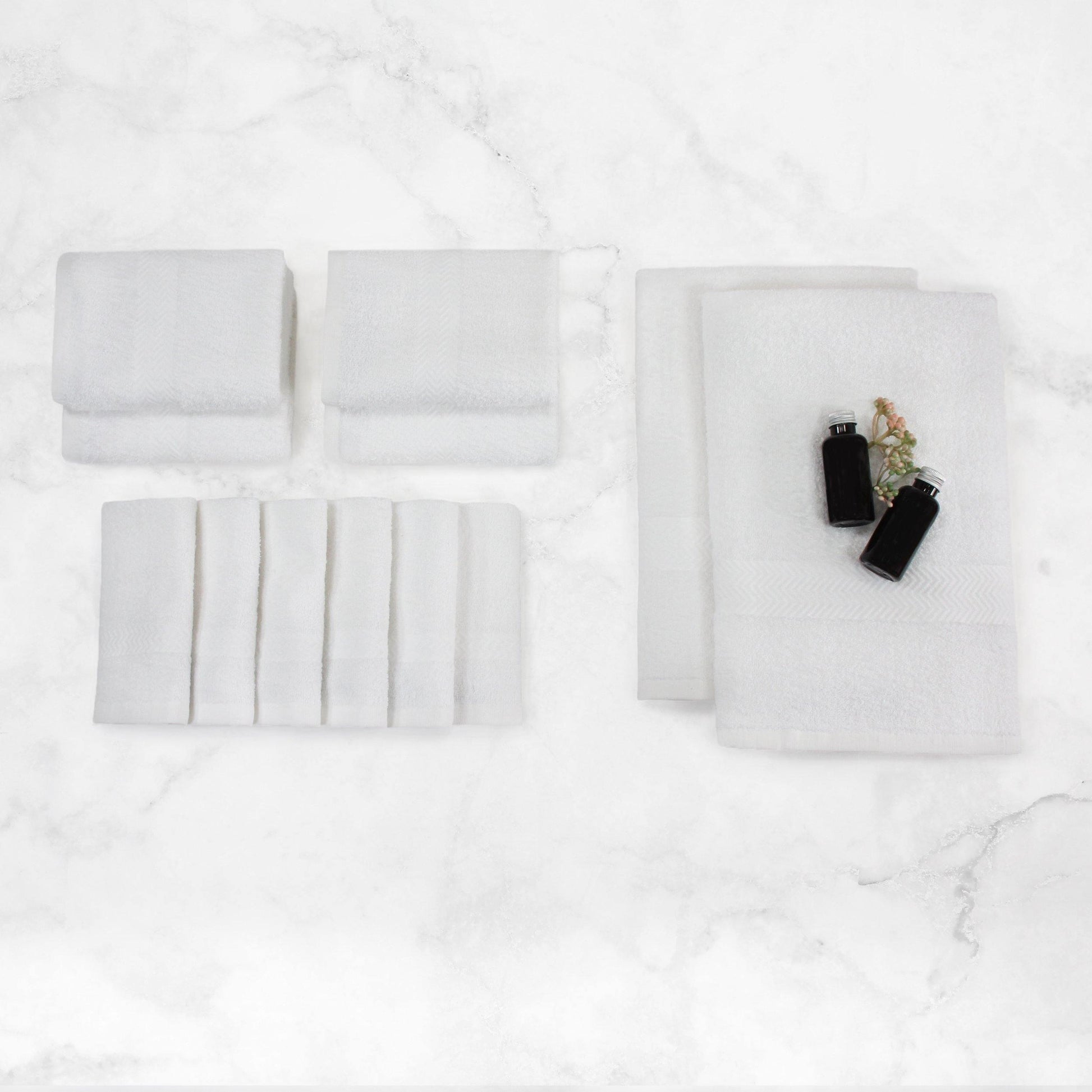Eco-Friendly Cotton 12-Piece Towel Set, by Superior FredCo