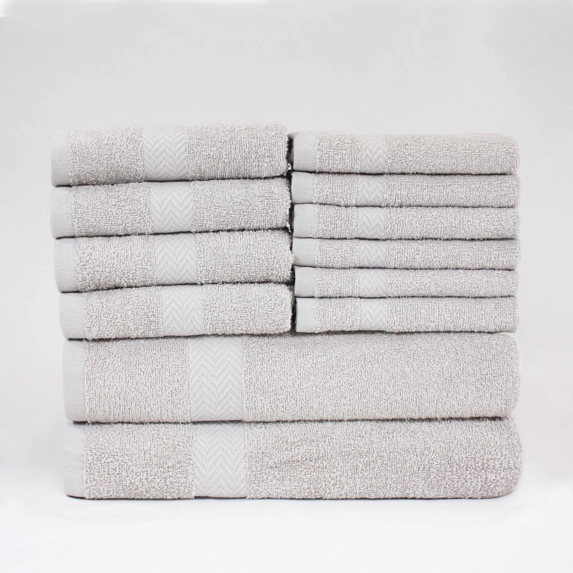 Eco-Friendly Cotton 12-Piece Towel Set, by Superior FredCo