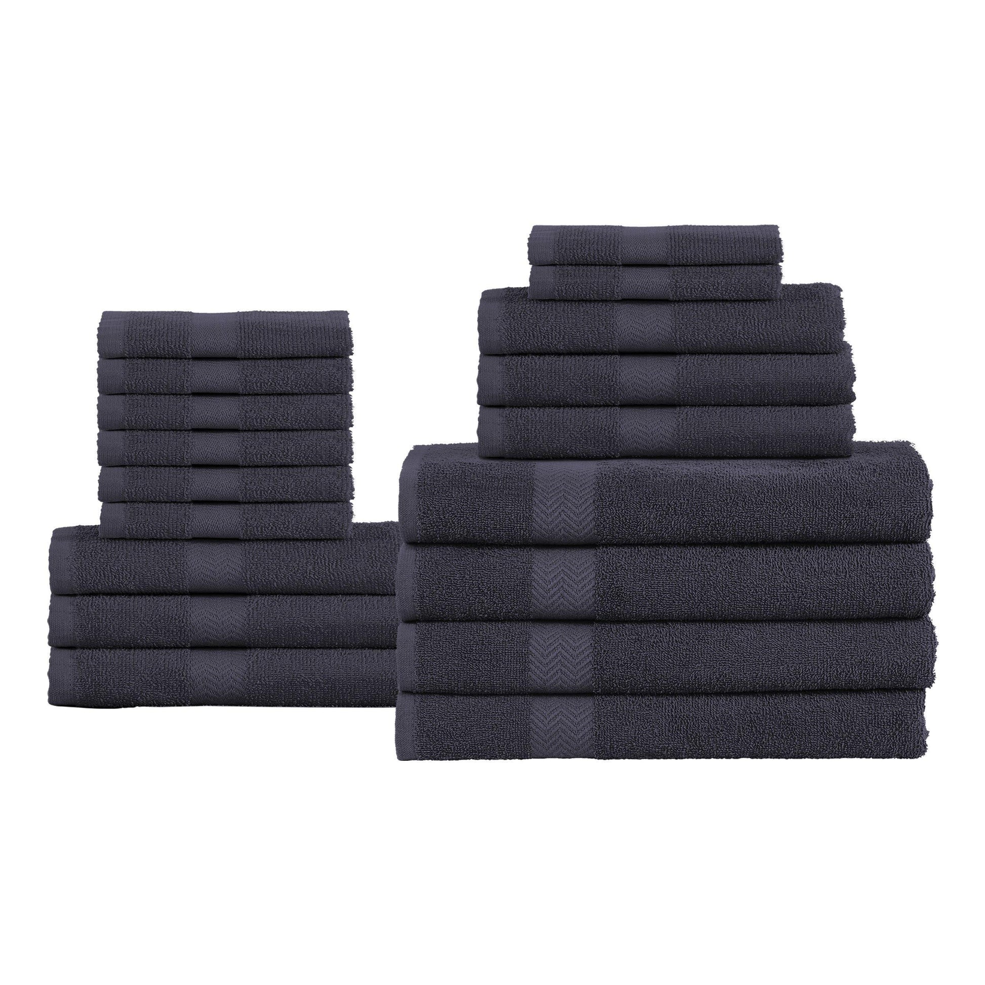 Eco-Friendly Cotton 18-Piece Towel Set, by Superior FredCo