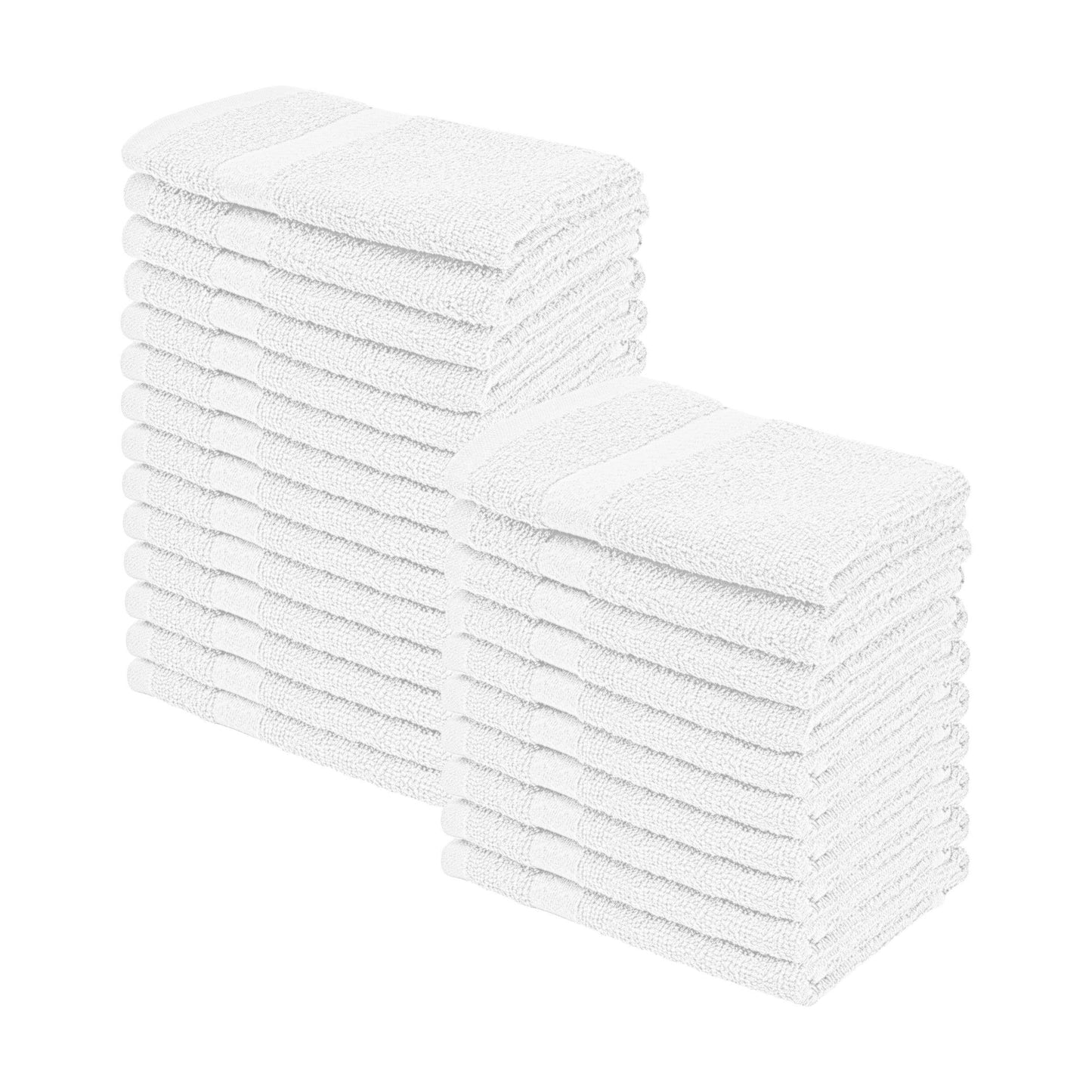 Eco-Friendly Cotton 24-Piece Face Towel Set, by Superior FredCo