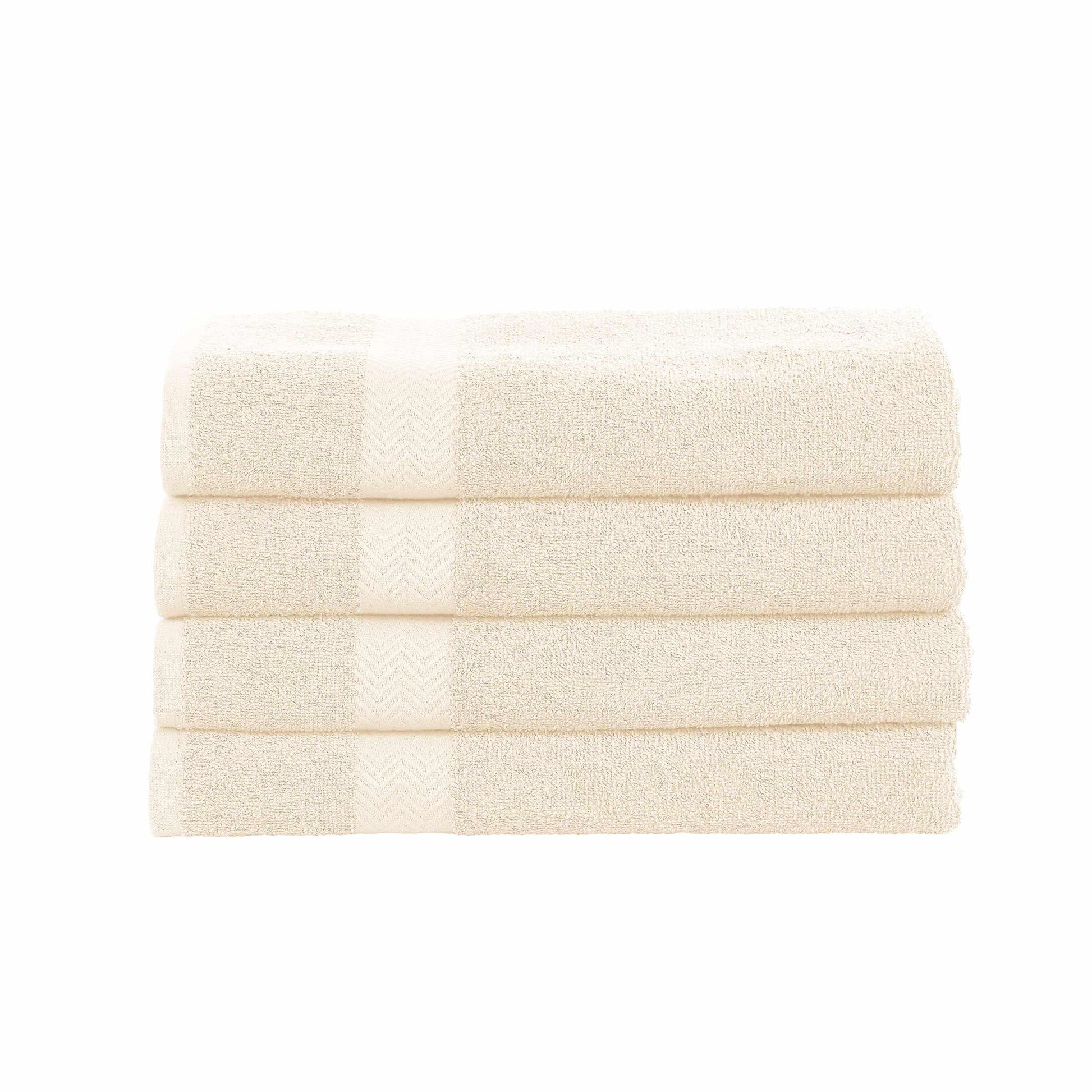 Eco-Friendly Cotton 4-Piece Bath Towel Set, by Superior FredCo