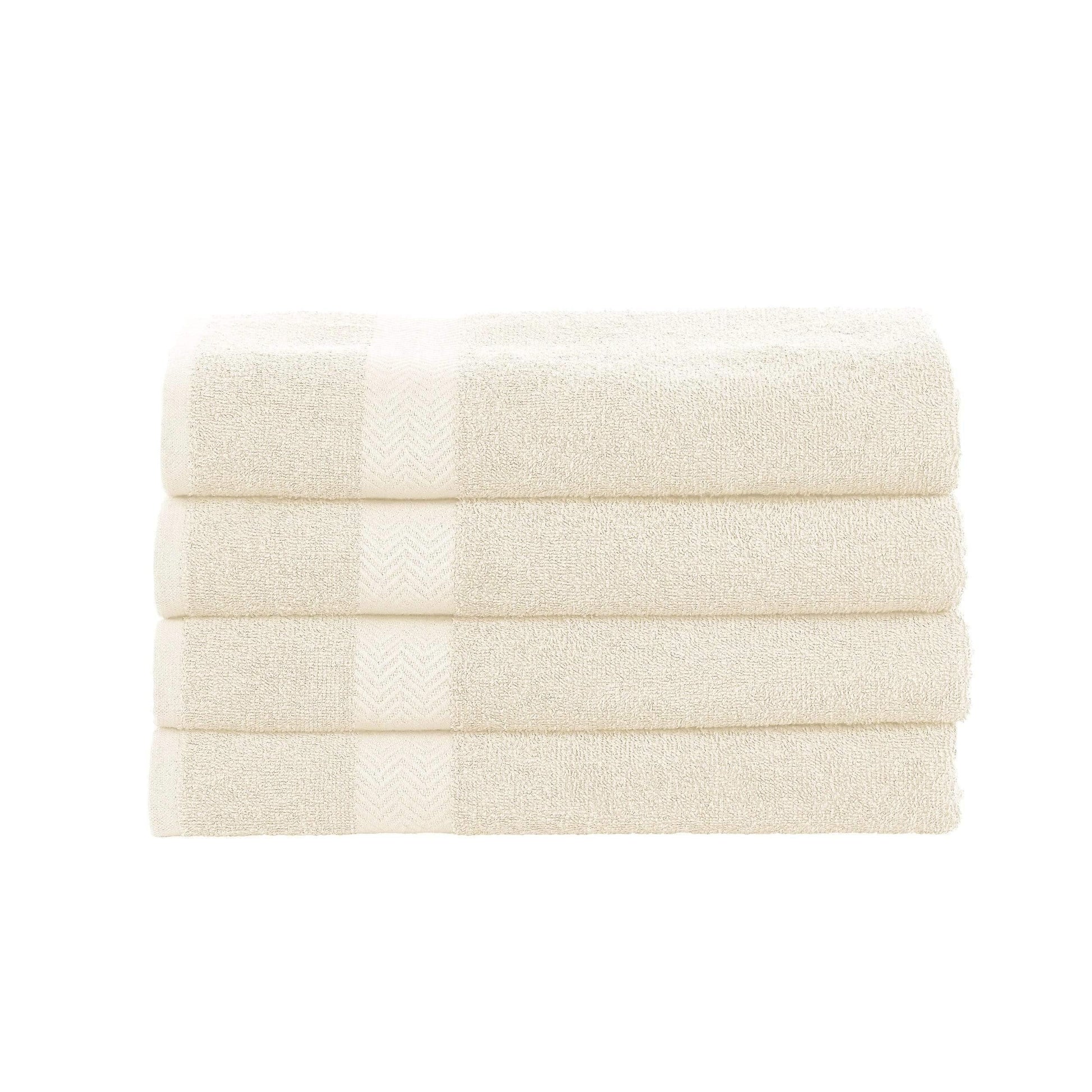 Eco-Friendly Cotton 4-Piece Bath Towel Set, by Superior FredCo