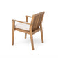 7-Piece Acacia Wood Outdoor Dining Set - 70.75' Table & 6 Chairs with Removable Cushions for Patio Garden FredCo