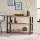 Modern Industrial Media Console Table FredCo