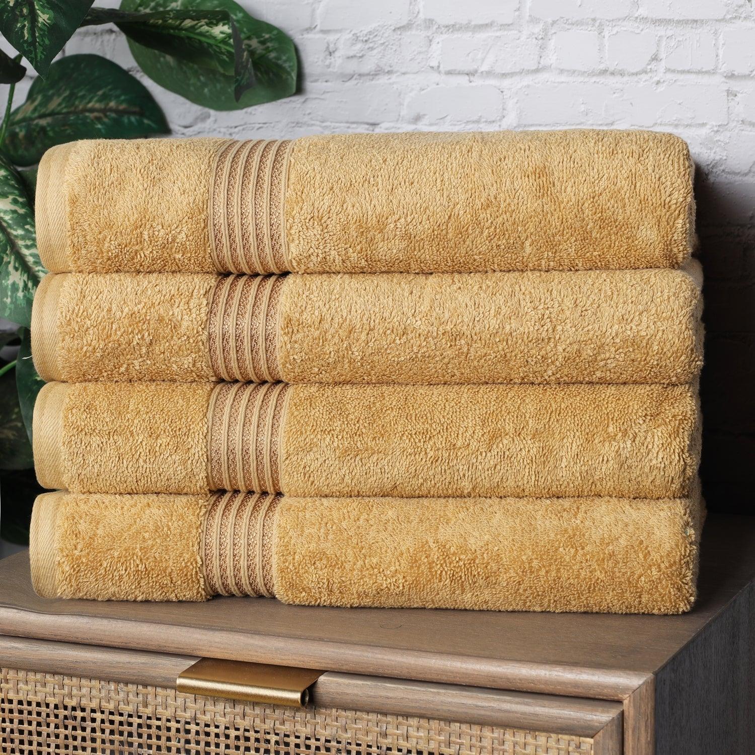 Egyptian Cotton 600 GSM, 4-Piece Bath Towel Set FredCo
