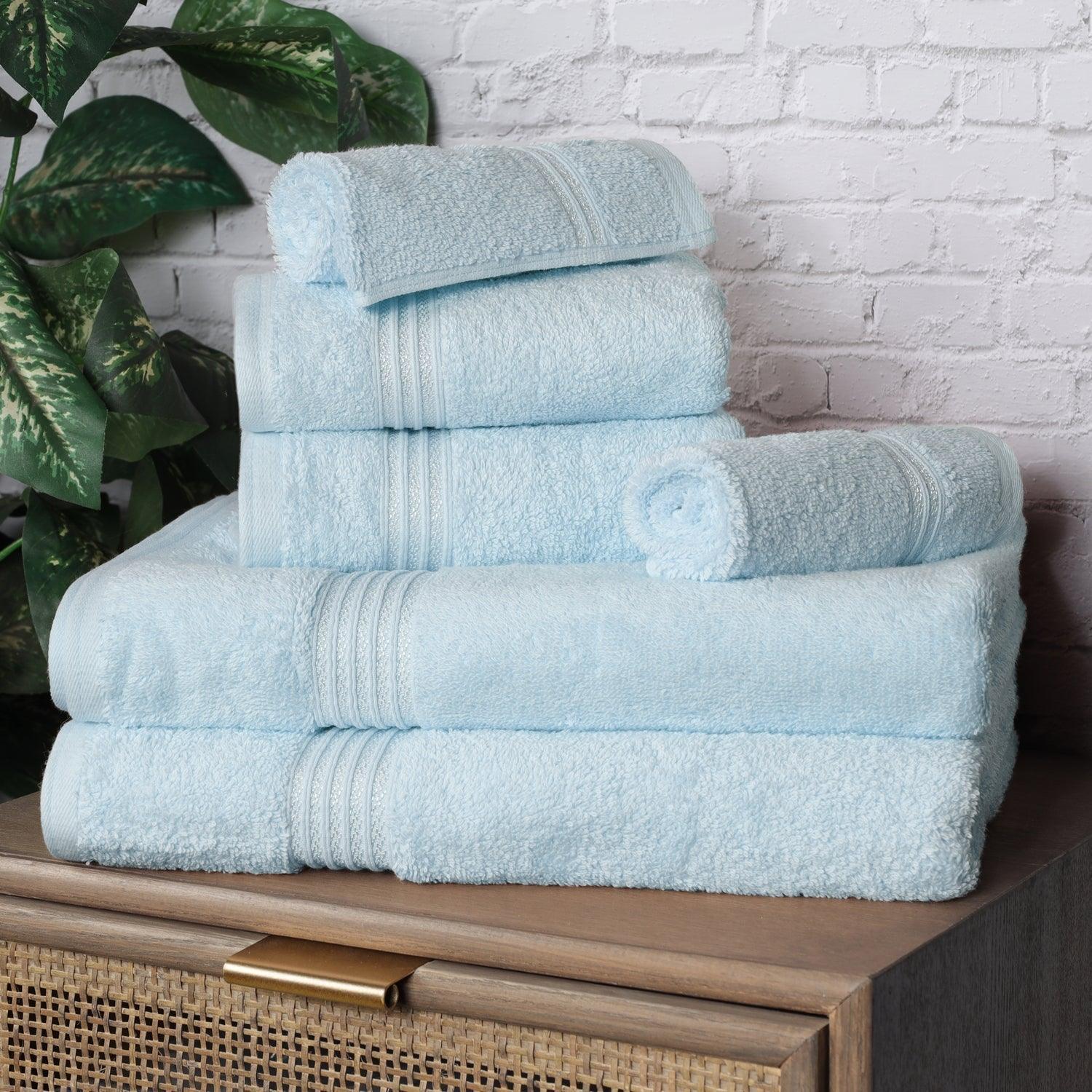 Egyptian Cotton 600 GSM, 6-Piece Towel Set, 2 Bath, 2 Hand, 2 Face FredCo