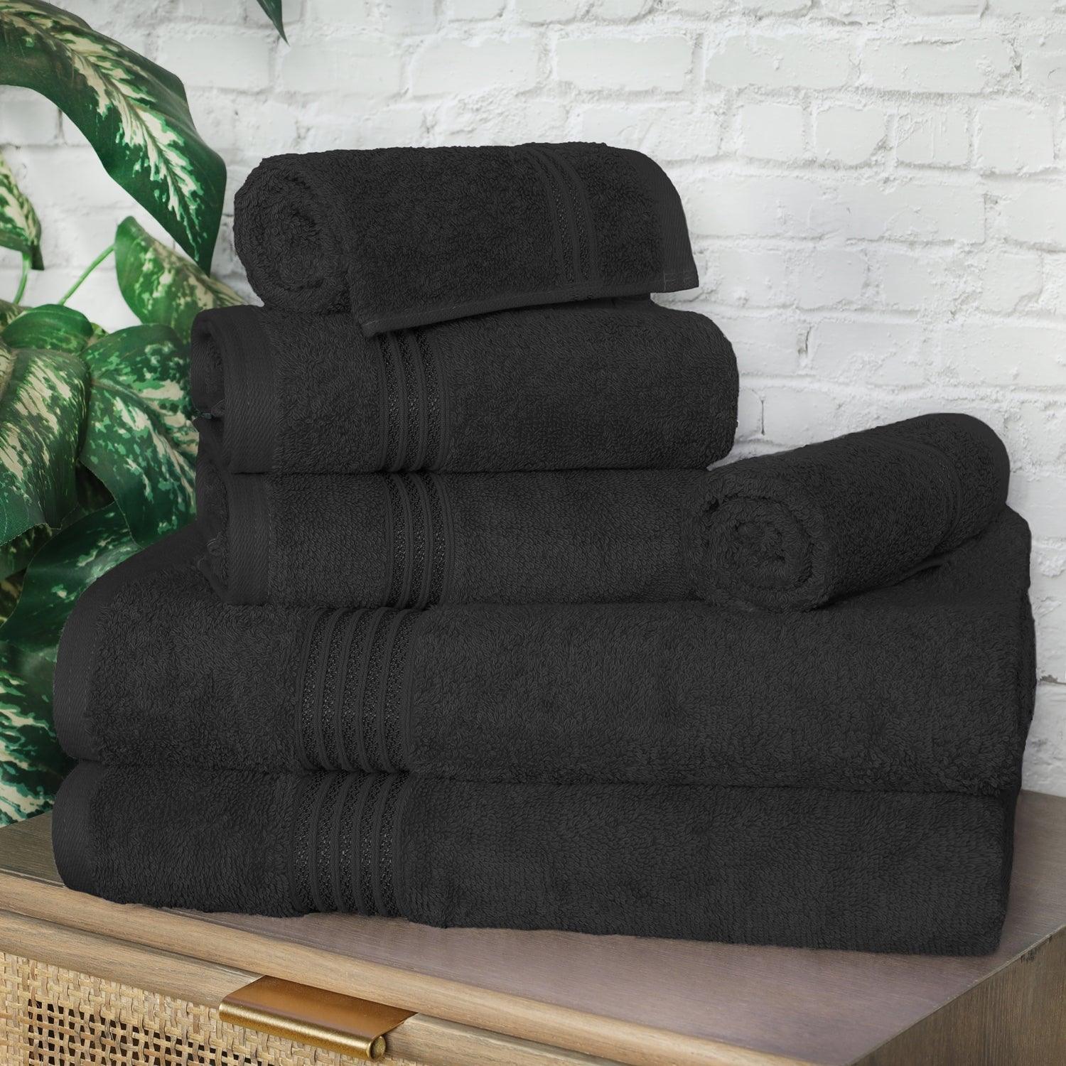 Egyptian Cotton 600 GSM, 6-Piece Towel Set, 2 Bath, 2 Hand, 2 Face FredCo
