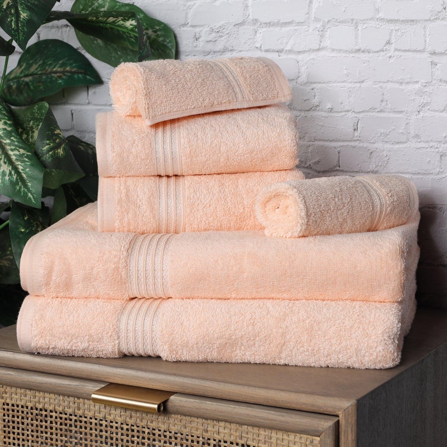 Egyptian Cotton 600 GSM, 6-Piece Towel Set, 2 Bath, 2 Hand, 2 Face FredCo