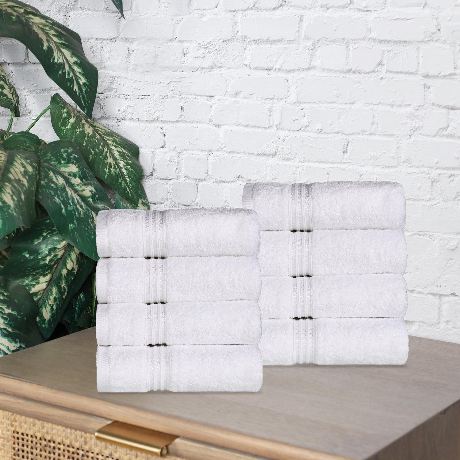 Egyptian Cotton 600 GSM, 8-Piece Hand Towel Set FredCo