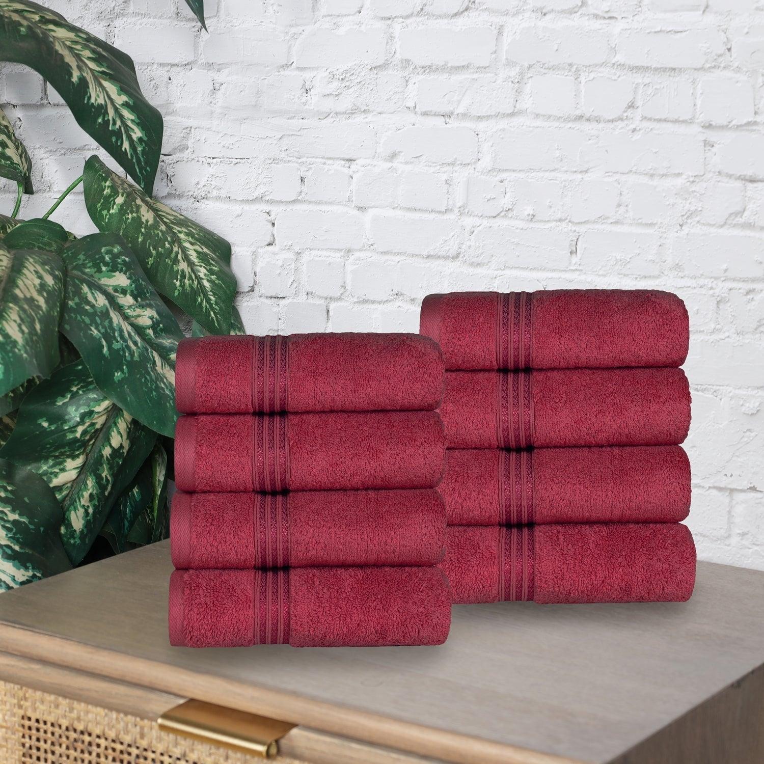 Egyptian Cotton 600 GSM, 8-Piece Hand Towel Set FredCo