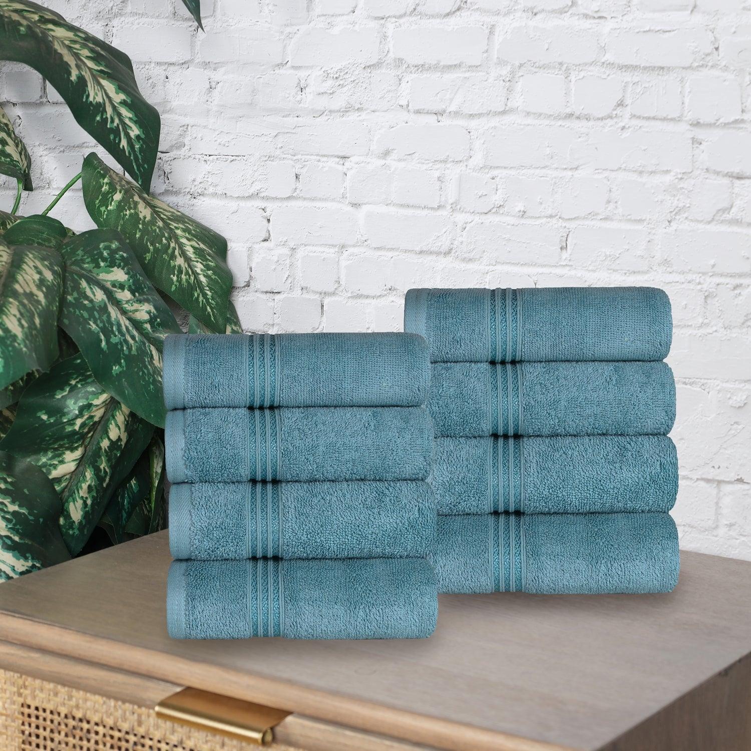 Egyptian Cotton 600 GSM, 8-Piece Hand Towel Set FredCo
