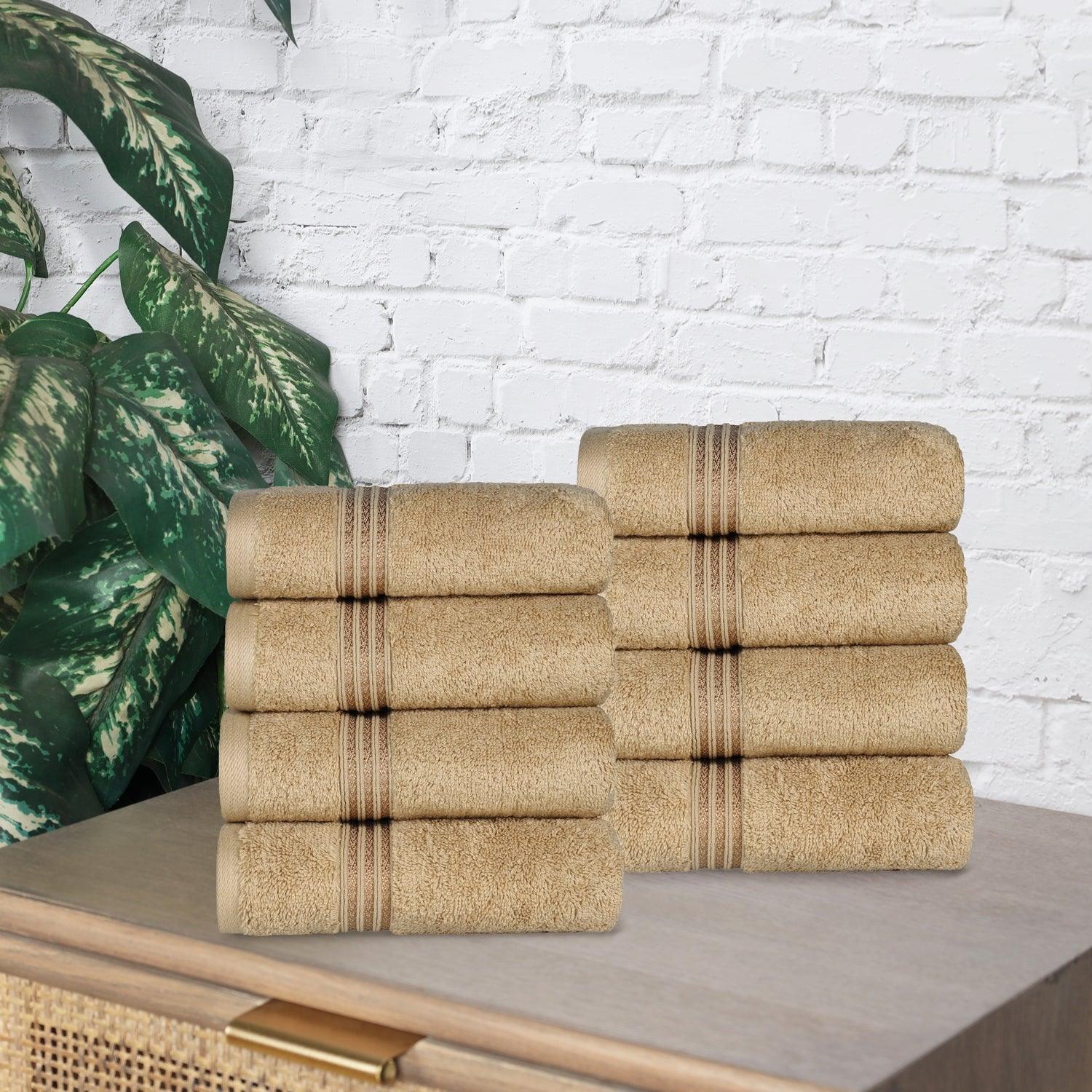 Egyptian Cotton 600 GSM, 8-Piece Hand Towel Set FredCo