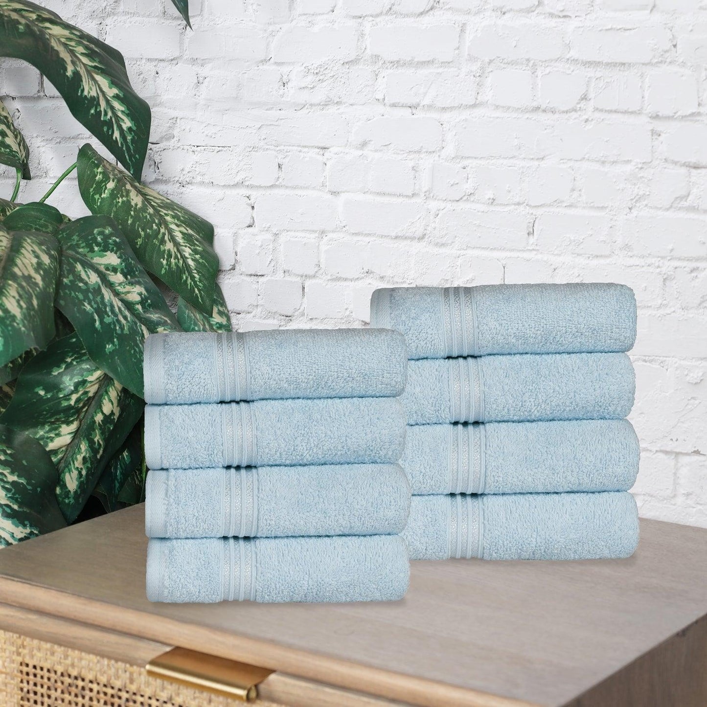 Egyptian Cotton 600 GSM, 8-Piece Hand Towel Set FredCo