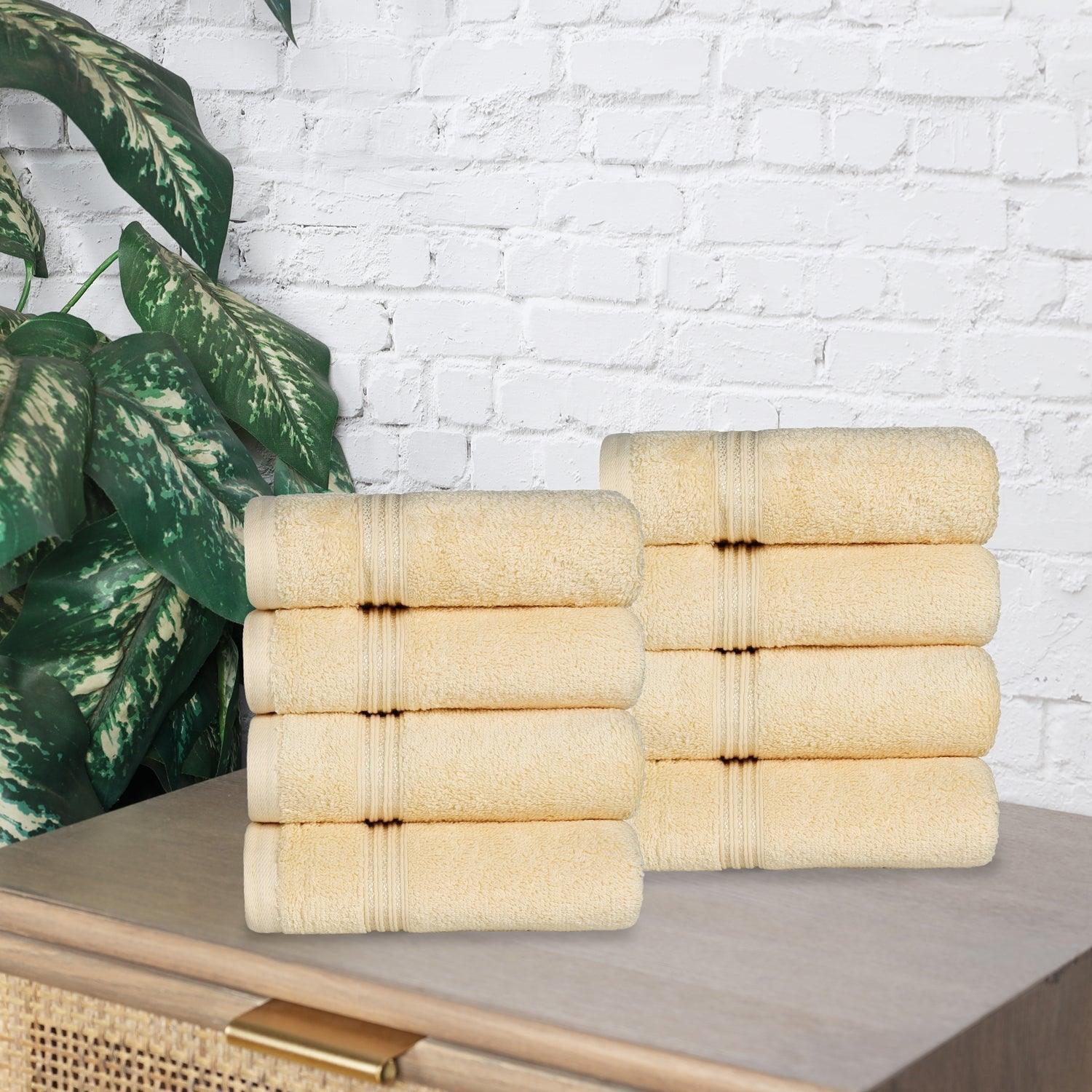 Egyptian Cotton 600 GSM, 8-Piece Hand Towel Set FredCo