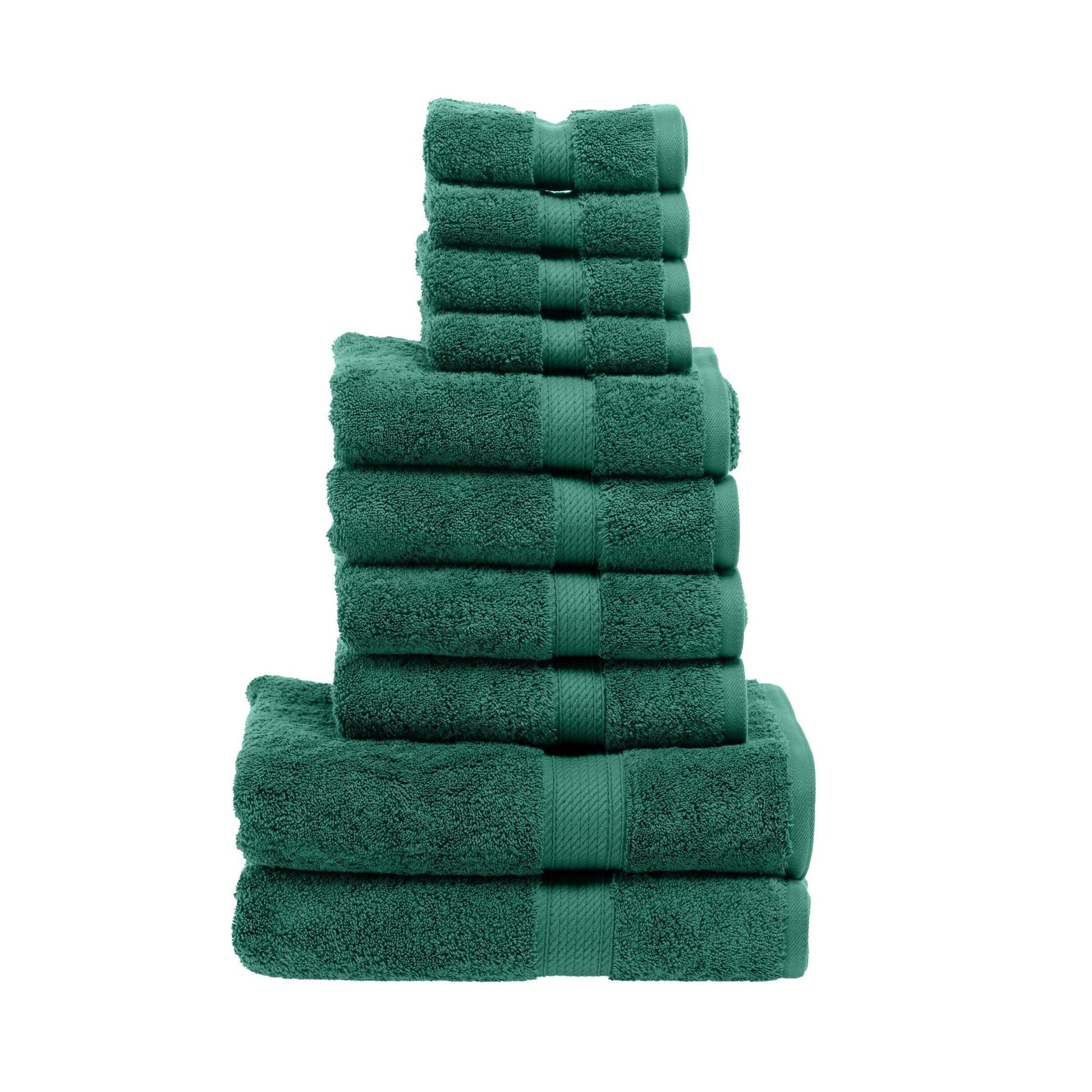 Egyptian Cotton Solid 10-Piece Towel Set FredCo