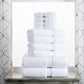 Egyptian Cotton Solid 10-Piece Towel Set FredCo