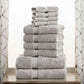 Egyptian Cotton Solid 10-Piece Towel Set FredCo