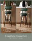 EKHO Collection - 35.4" Tall Swivel Bar Stools with Backs, Forest Green FredCo