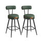 EKHO Collection - 35.4" Tall Swivel Bar Stools with Backs, Forest Green FredCo