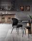 EKHO Collection - 35.4" Tall Swivel Bar Stools with Backs, Ink Black FredCo
