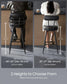 EKHO Collection - 35.4" Tall Swivel Bar Stools with Backs, Ink Black FredCo