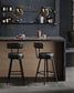 EKHO Collection - 35.4" Tall Swivel Bar Stools with Backs, Ink Black FredCo