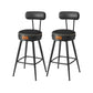 EKHO Collection - 35.4" Tall Swivel Bar Stools with Backs, Ink Black FredCo
