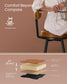 EKHO Collection - 40.5" Tall Swivel Bar Stools with Backs, Caramel Brown FredCo