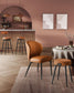EKHO Collection - 40.5" Tall Swivel Bar Stools with Backs, Caramel Brown FredCo