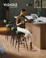 EKHO Collection - 40.5" Tall Swivel Bar Stools with Backs, Forest Green FredCo