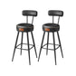 EKHO Collection - 40.5" Tall Swivel Bar Stools with Backs, Ink Black FredCo