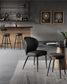 EKHO Collection - 40.5" Tall Swivel Bar Stools with Backs, Ink Black FredCo