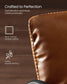 EKHO Collection - Accent Chair with Sleek Frame, Caramel Brown FredCo