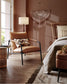 EKHO Collection - Accent Chair with Sleek Frame, Caramel Brown FredCo