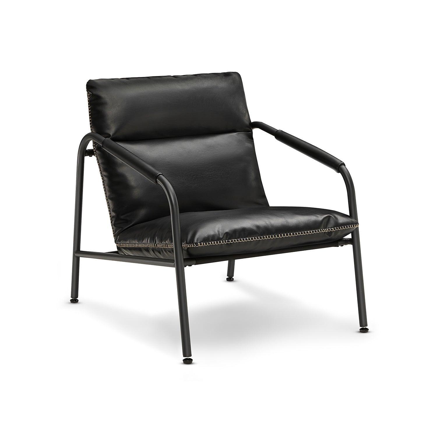 EKHO Collection - Accent Chair with Sleek Frame, Ink Black FredCo