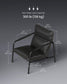 EKHO Collection - Accent Chair with Sleek Frame, Ink Black FredCo