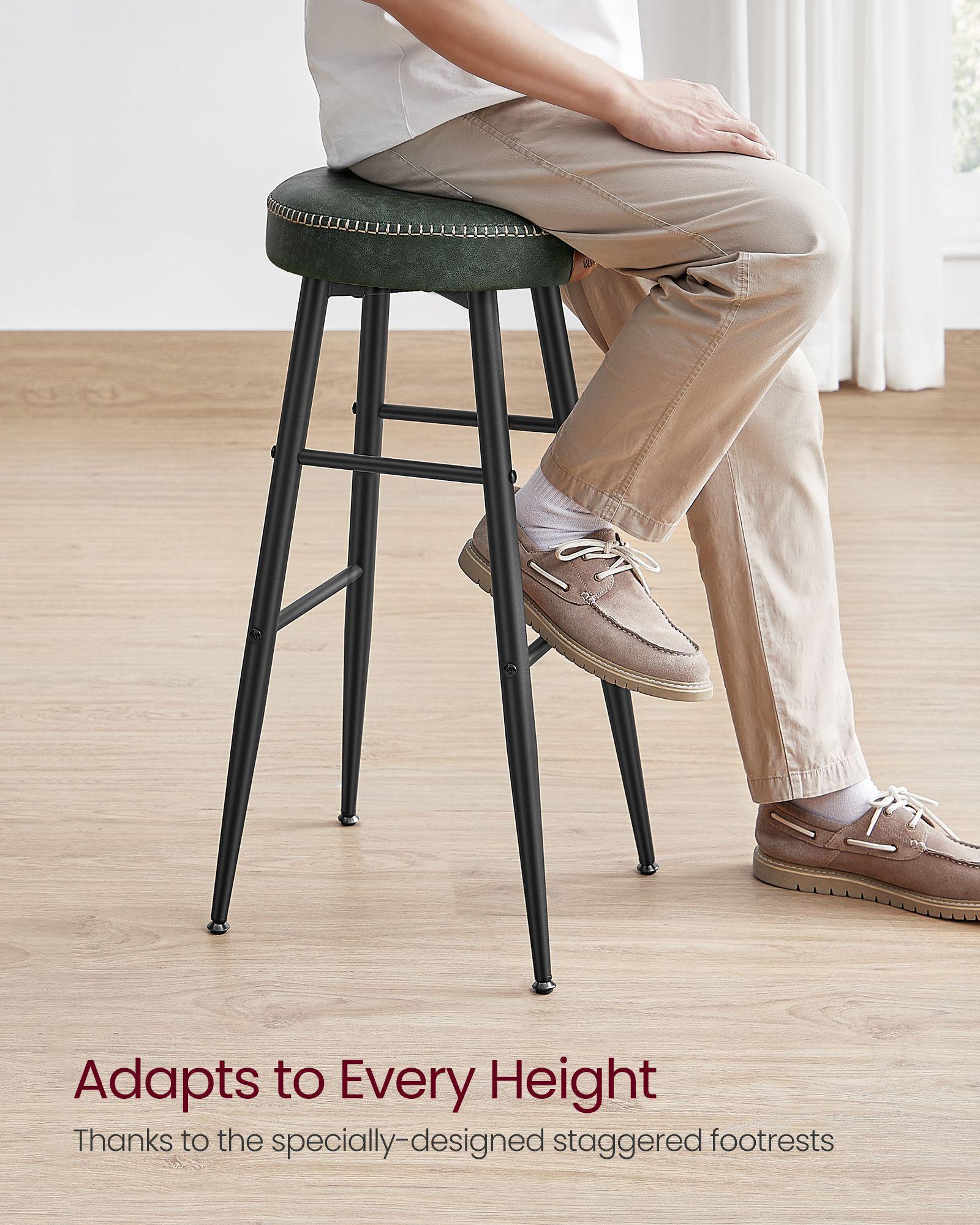 EKHO Collection - Bar Stools Set of 2, Forest Green FredCo