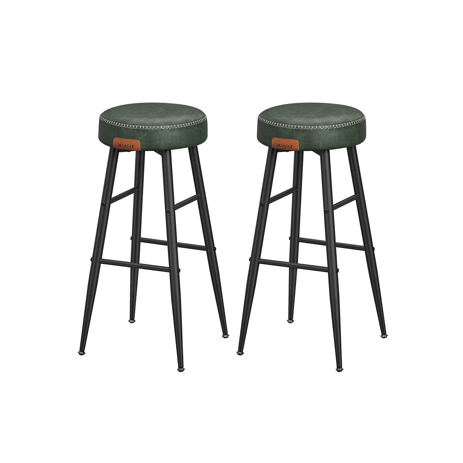 EKHO Collection - Bar Stools Set of 2, Forest Green FredCo