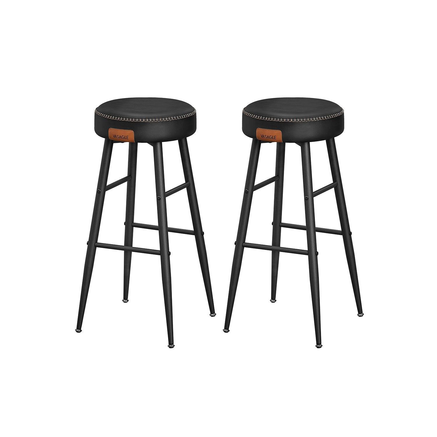 EKHO Collection - Bar Stools Set of 2, Ink Black FredCo