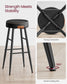 EKHO Collection - Bar Stools Set of 2, Ink Black FredCo