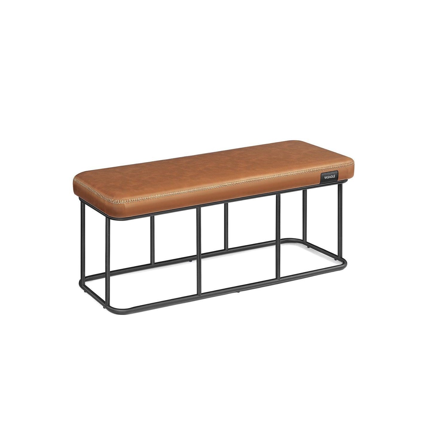 EKHO Collection - Bench for Entryway Bedroom, Caramel Brown FredCo