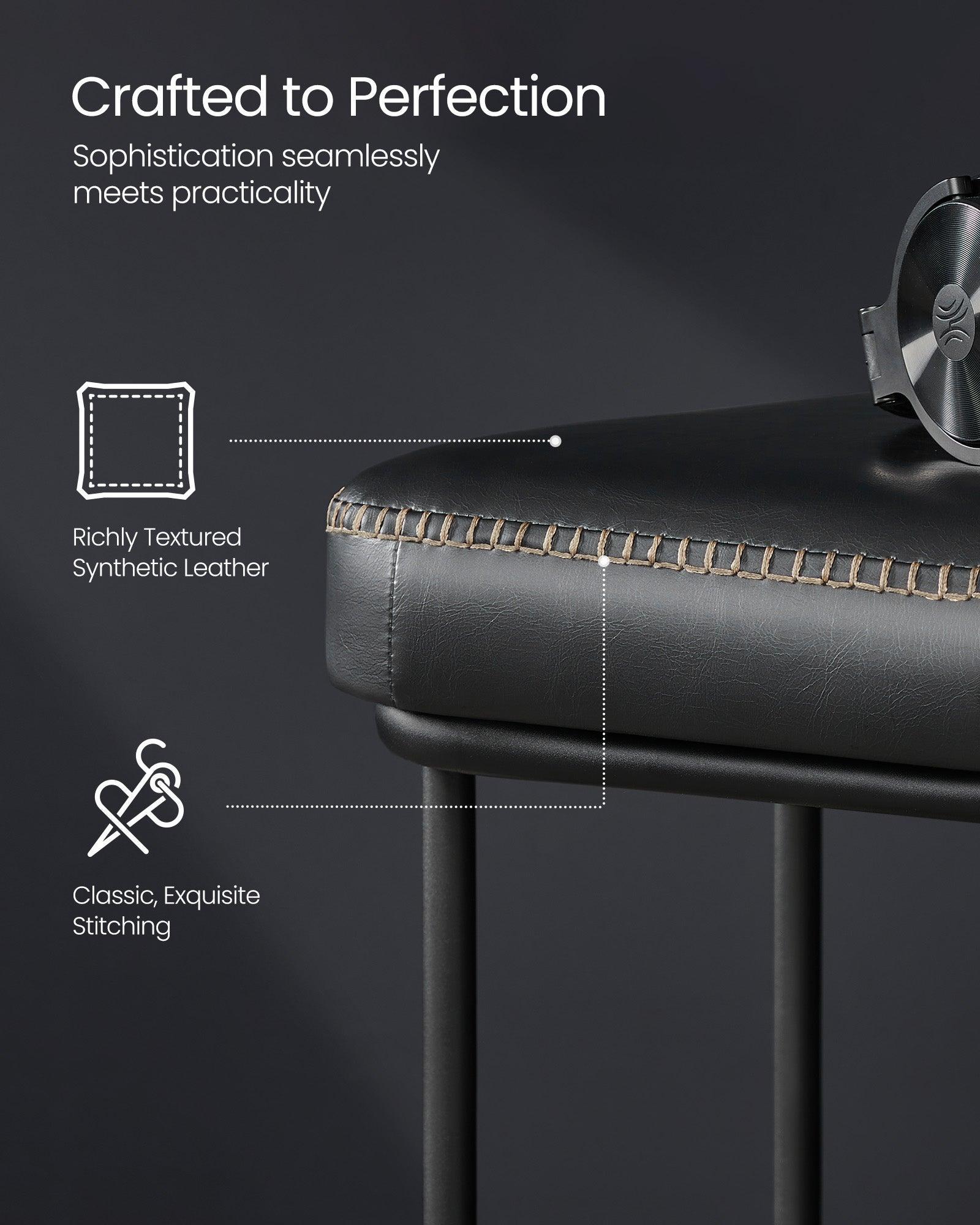 EKHO Collection - Bench for Entryway Bedroom, Ink Black FredCo
